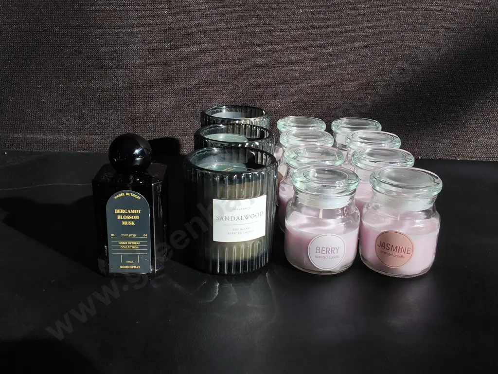 BRAND NEW FRAGRANCE ITEMS, INCLUDING ROOM SPRAY, AND 11 CANDLES Image 1++
