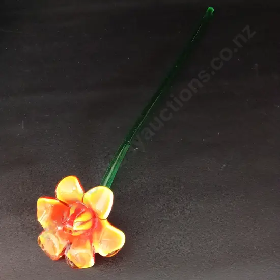 HAND-BLOWN GLASS FLOWER 48CM