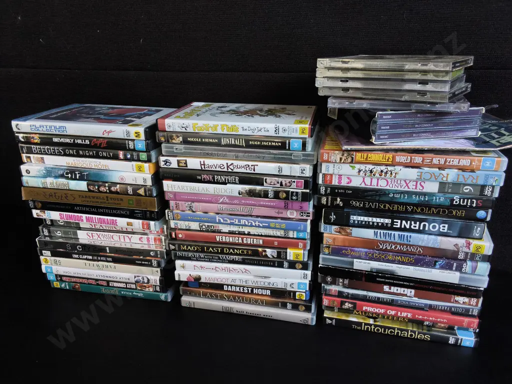 COLLECTION OF DVDS AND CDS Image 1++