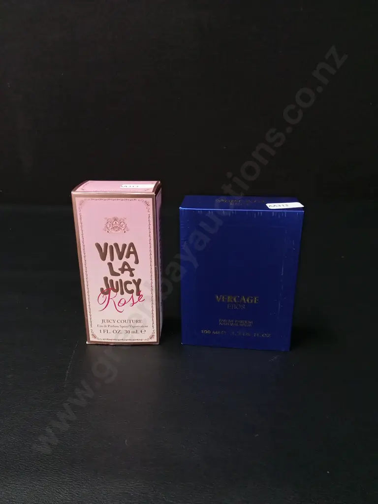 2 BRAND NEW PERFUMES, VIVA LA JUICY ROSE AND VERCAGE EROS Image 1++