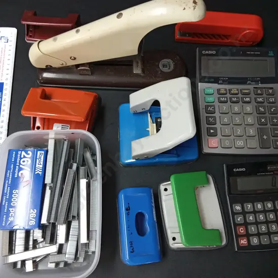 BOX OF STATIONERY ITEMS