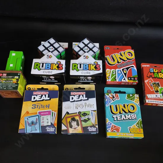 8 BRAND NEW GAMES AND PUZZLES