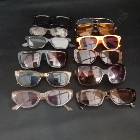 12 PAIRS OF SUNGLASSES