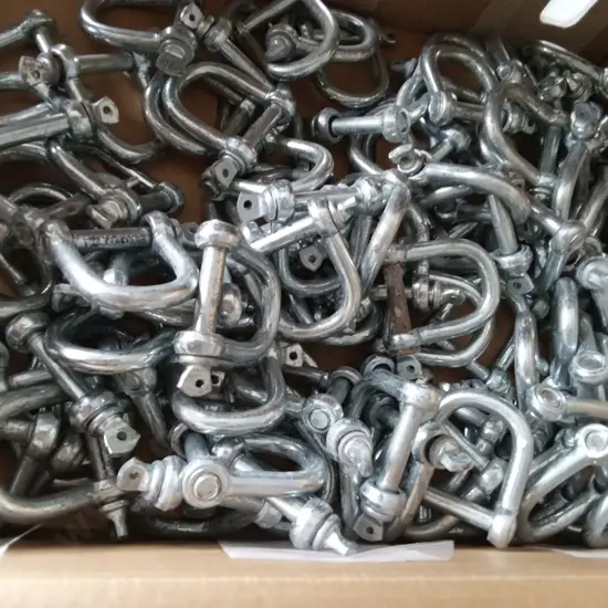 BOX OF GALVANIZED BOW SHACKLES
