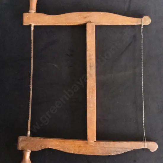 VINTAGE WOODEN TURNING SAW