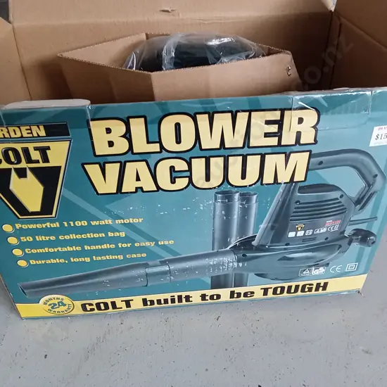 GARDEN COLT BLOWER VACUUM (STILL IN PLASTIC) UNTESTED.
