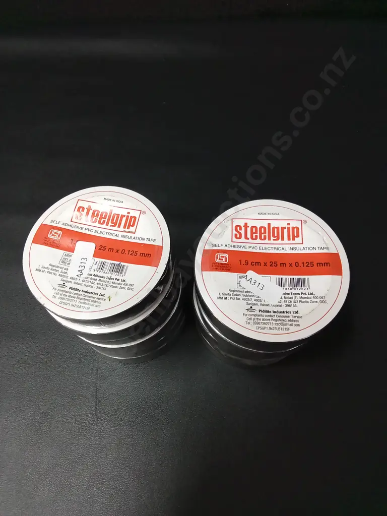 12 BRAND NEW STEELGRIP ELECTRICAL INSULATION TAPE Image 1++