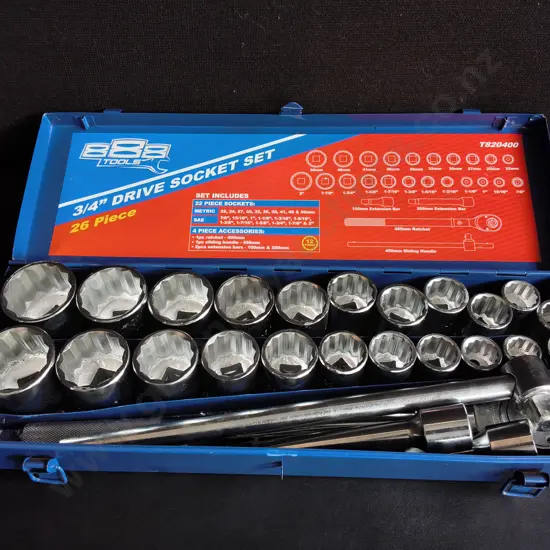888 BY SP TOOLS 3/4" DRIVE 12-POINT SOCKET SET