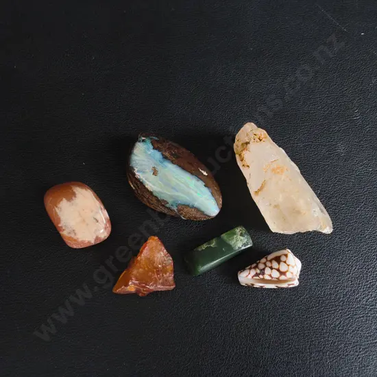 POLISHED AND TUMBLED STONES AND SHELL
