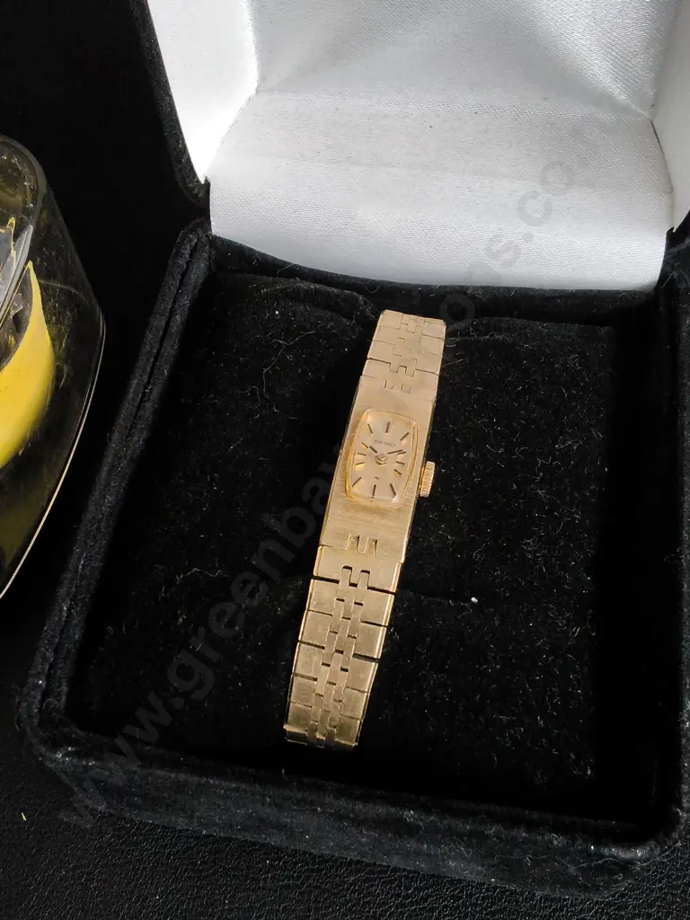 SEIKO GOLD TONED WOMENS WATCH, AND NIKE + SPORTBAND FITNESS TRACKER Image 1++