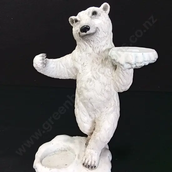 VINTAGE BUNDABERG "BUNDY BEAR" BOTTLE HOLDER FIGURINE H34CM