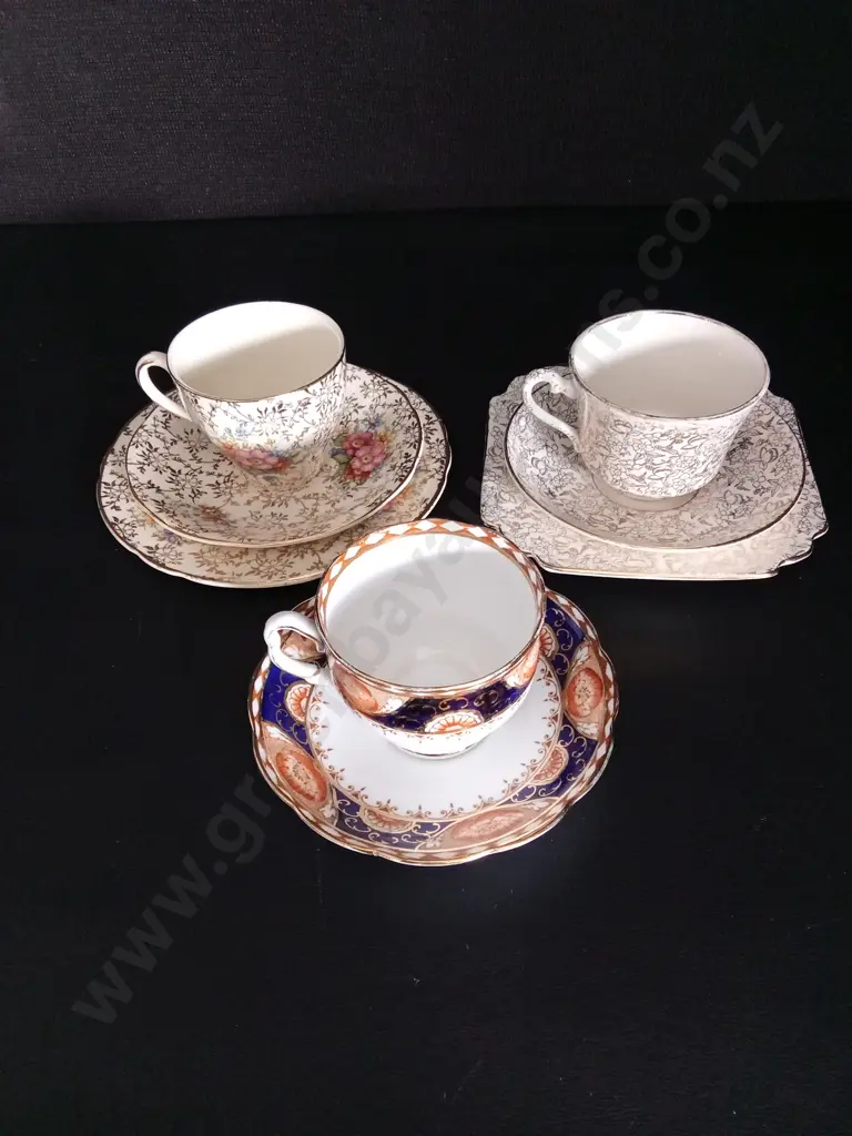 3 VINTAGE TEA SETS INCLUDING ROYAL ALBERT, J FRYER AND SON AND T. F & S LTD Image 1++