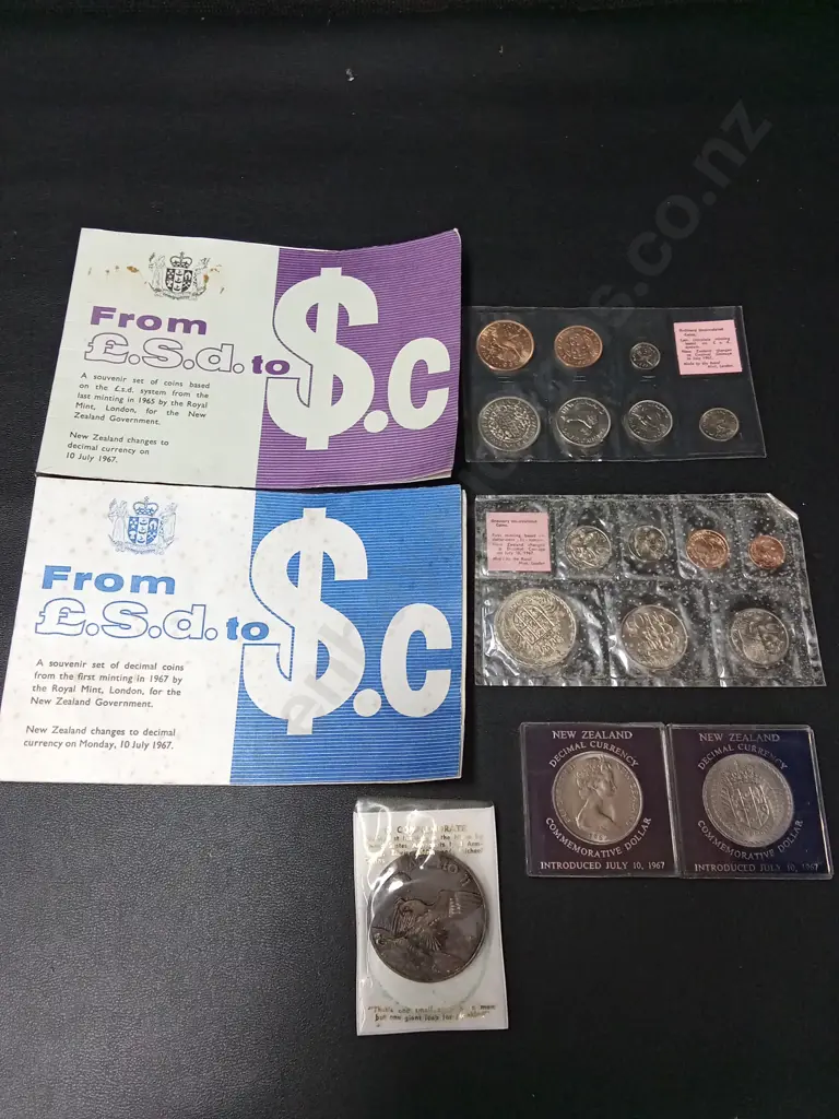 VINTAGE UNCERCULATED AND COMMEMERSTIVE COINS, EARLIEST DATE 1967 Image 1++