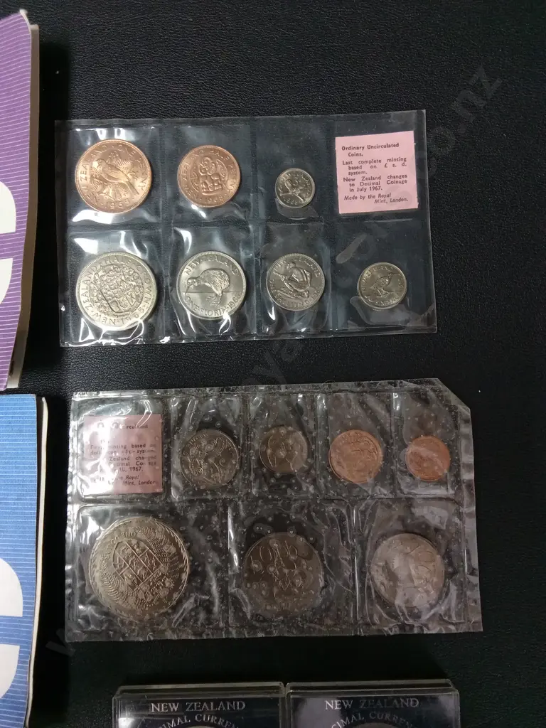 VINTAGE UNCERCULATED AND COMMEMERSTIVE COINS, EARLIEST DATE 1967 Image 1++