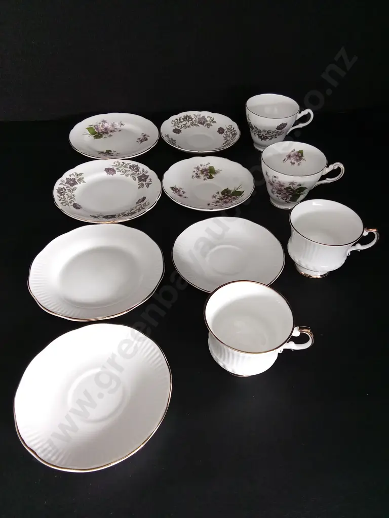 4 VINTAGE TEA SETS INCLUDING ELIZEBETHAN, SPRINGFIELD AND REGENCY Image 1++
