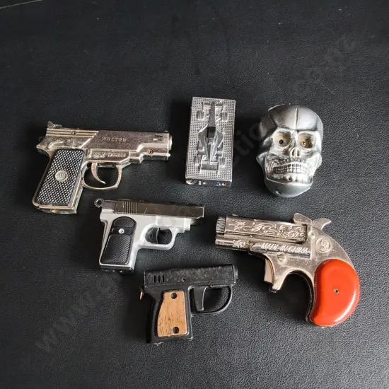 COLLECTION OF NOVELTY LIGHTERS, 6 PIECES, UNTESTED