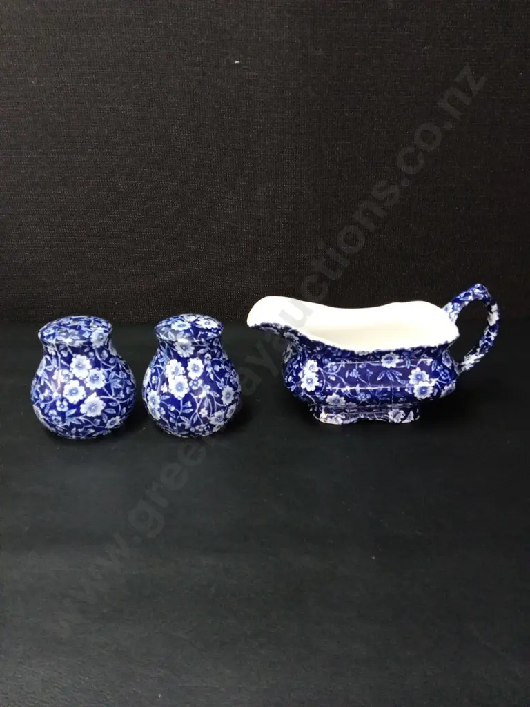 5 PIECES VINTAGE CALICO BY BURLEIGH ITEMS LONGEST 28CM Image 1++
