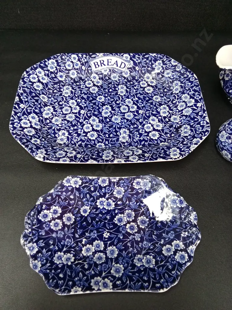 5 PIECES VINTAGE CALICO BY BURLEIGH ITEMS LONGEST 28CM Image 1++