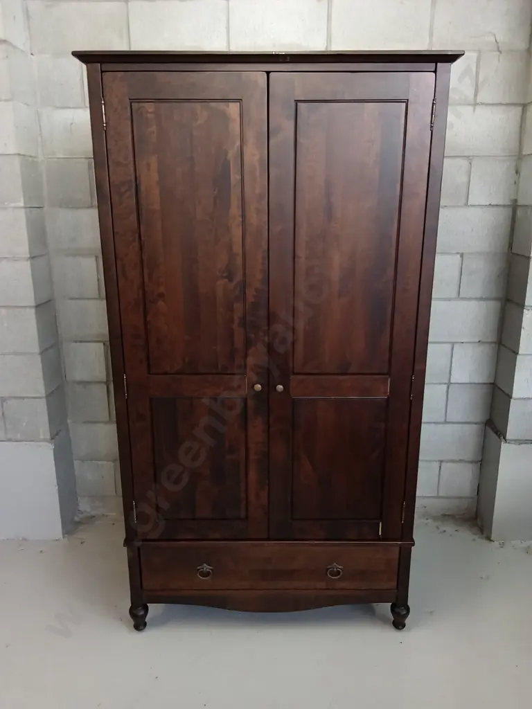 MARKS & SPENCER FREE STANDING WOODEN WARDROBE, H 193CM X W 106CM X D 60CM Image 1++