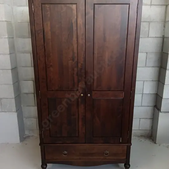 MARKS & SPENCER FREE STANDING WOODEN WARDROBE, H 193CM X W 106CM X D 60CM