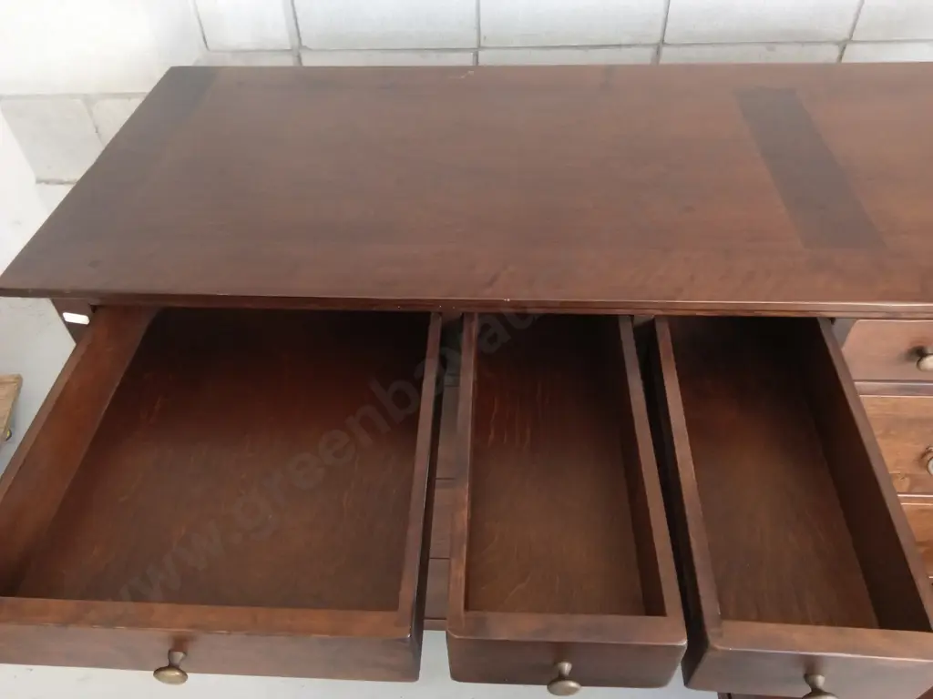 VINTAGE MARKS & SPENCER MULTI-DRAWER CHEST, THE MANDERVILLE COLLECTION, H 94CM X W 164CM X D 50CM Image 1++