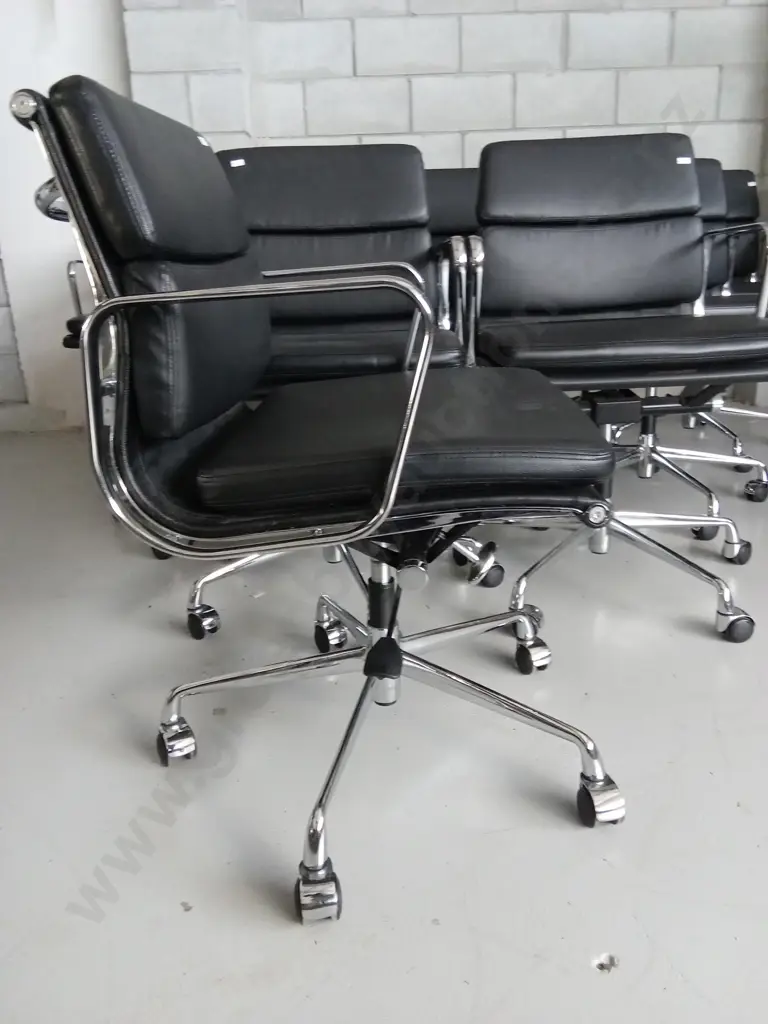 3.6M BOARDROOM TABLE, POLISHED TOP, PLUS 10 X HIGH QUALITY BOARDROOM GAS LIFT CHAIRS 120CM WIDE X 72CM HIGH Image 1++