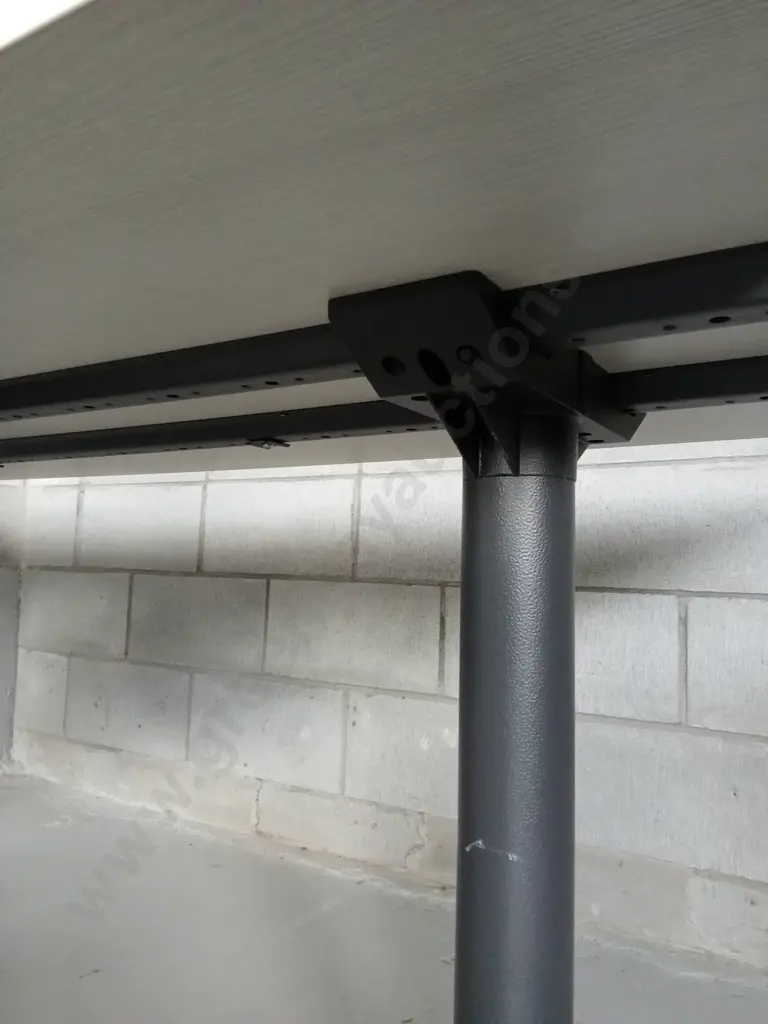 WORKSTATION SOLID STEEL LEGS, INCLUDING CHAIR, H 72CM X L 200CM X W 80CM Image 1++