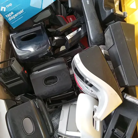 BOX OF OFFICE SUPPLIES