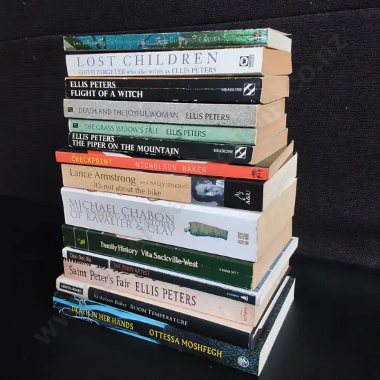 MIX OF NOVELS, INCOUDING 5 ELLIS PETERS BOOKS