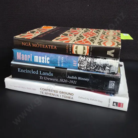 4 BOOKS ON MĀORI HISTORY AND CULTURE