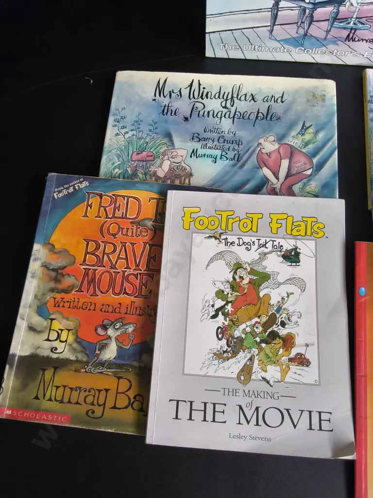 COLLECTION OF VINTAGE MURRAY BALL AND BARRY CRUMP BOOKS, INCLUDING FOOTROT FLATS, 9 PIECES Image 1++