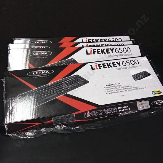 4 LEXMA LIFEKEY 6500 KEYBOARDS