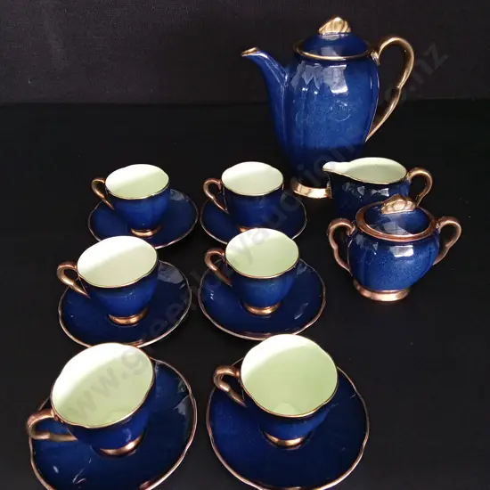 15 PIECE VINTAGE CARLTON WARE TEA SET