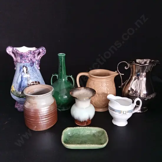 8 CERAMICS / VASES TALLEST H25CM