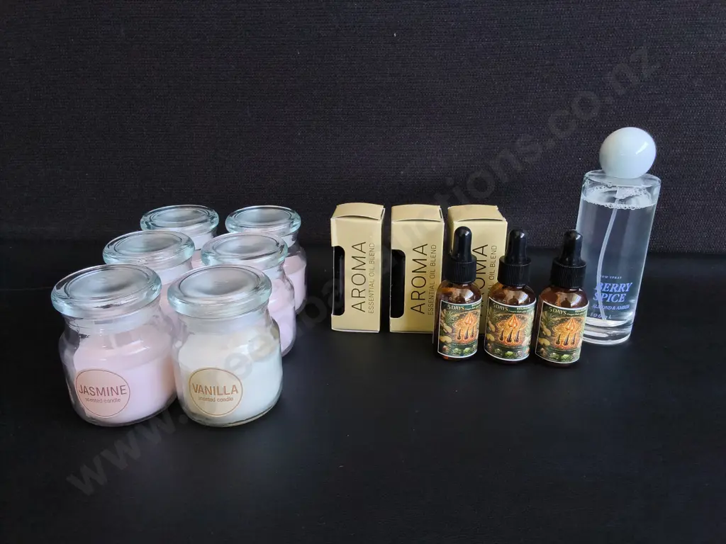 MIX OF FRAGRANCE ITEMS, OILS, CANDLES AND ROOM SPRAY Image 1++