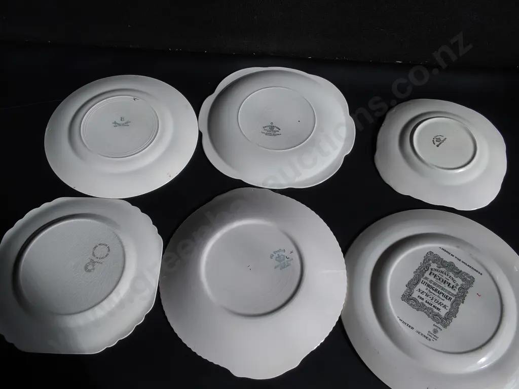MIX OF VINTAGE PLATES, 6 PIECES, WIDEST DIA 26 CM Image 1++