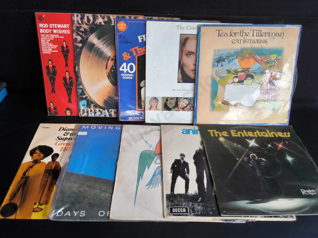 MIX OF 10 VINTAGE RECORDS Image 1++