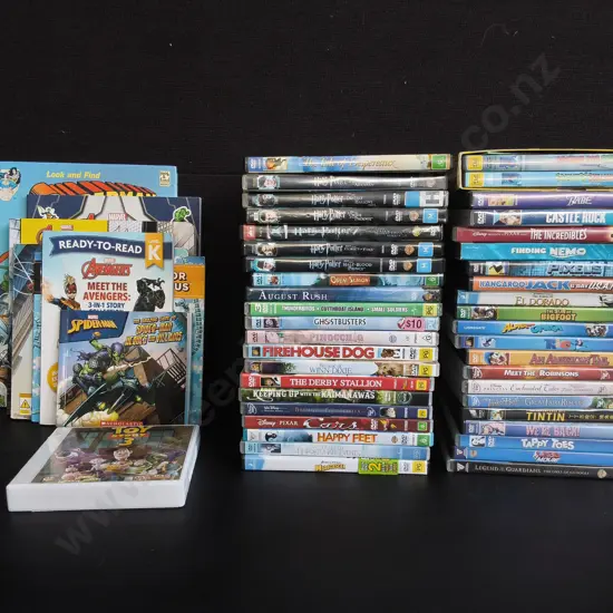 KIDS DVDS AND BOOKS
