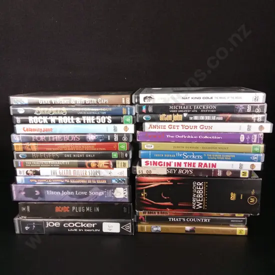 BOX OF MUSIC DVDS