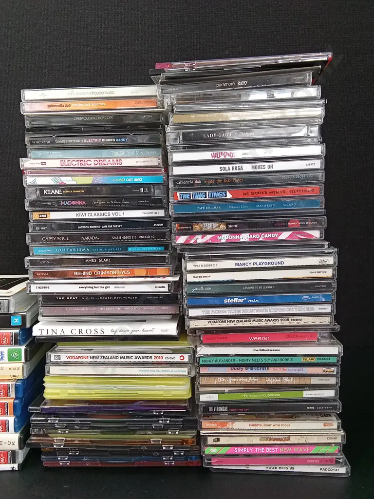 BOX OF CDS AND DVDS Image 1++
