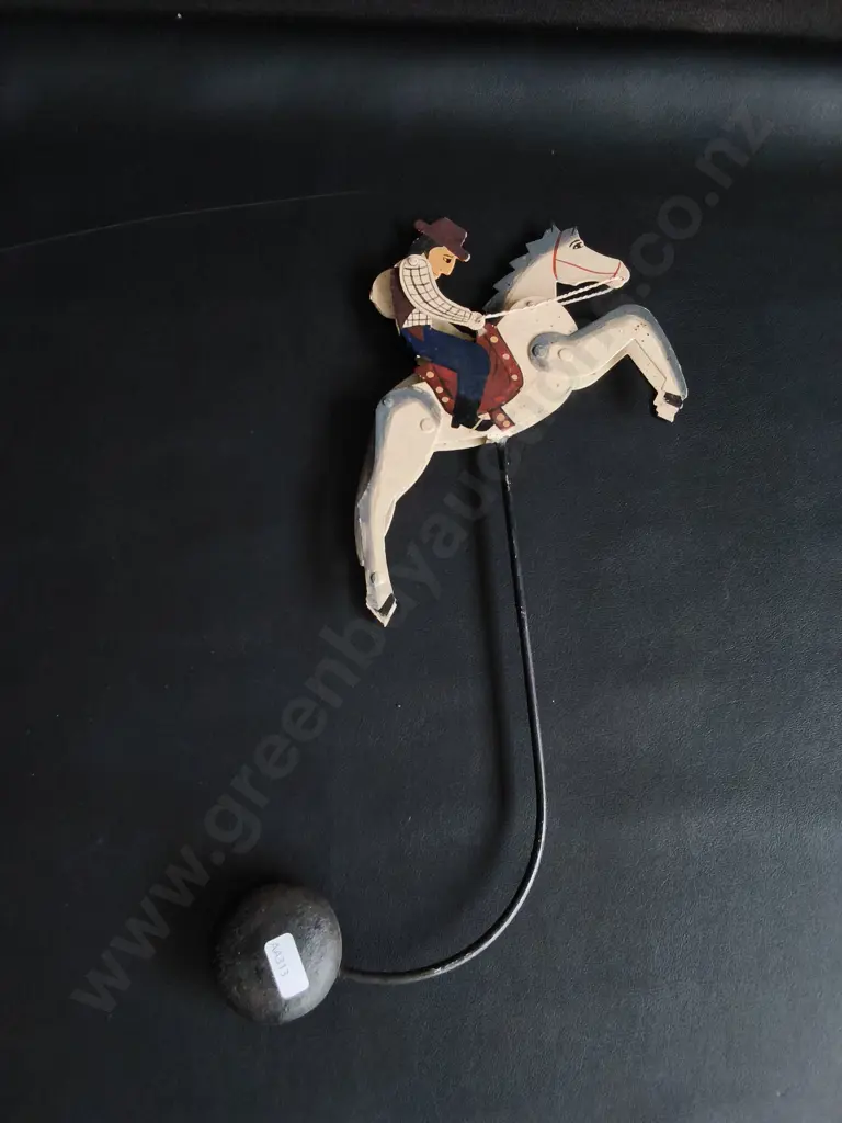 VINTAGE KINETIC WESTERN BALANCING TOY Image 1++