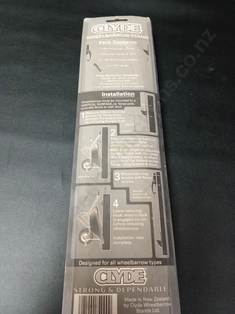 BRAND NEW CLYDE WHEELBARROW STAND Image 1++