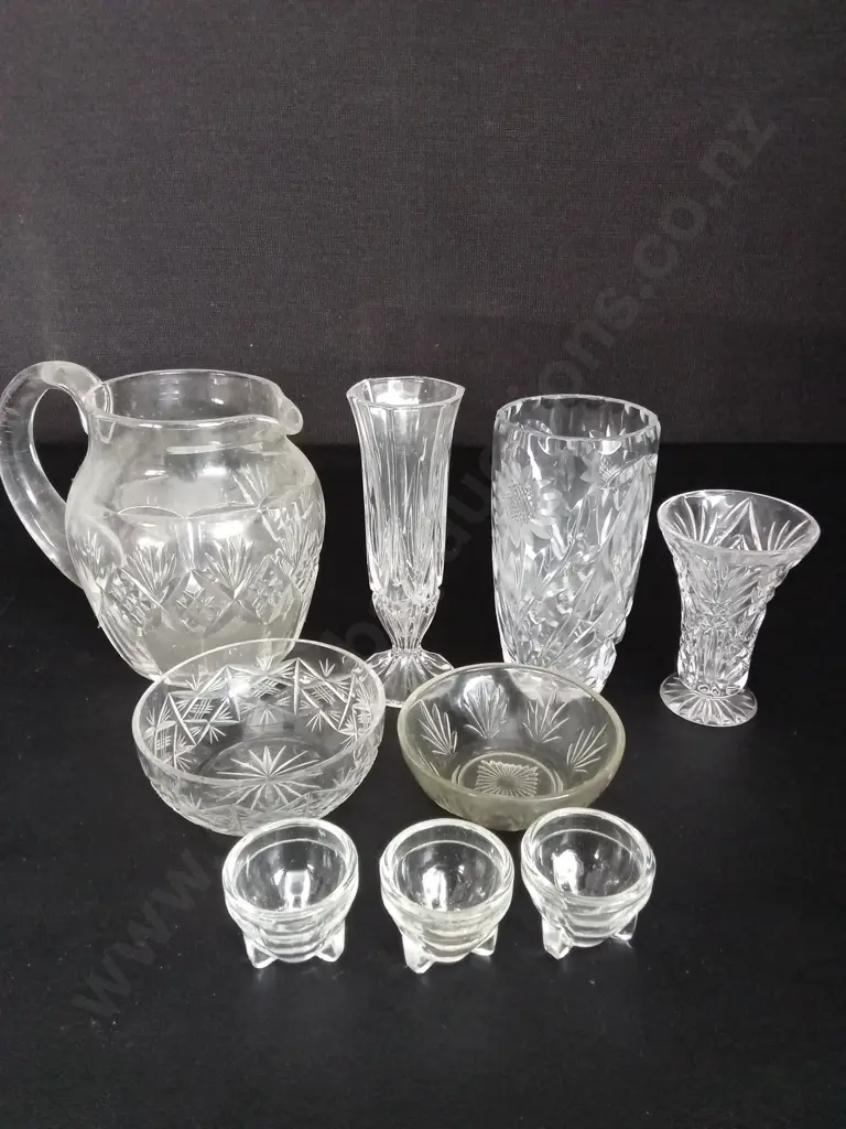 9 VINTAGE GLAD ITEMS TALLEST H16CM Image 1++