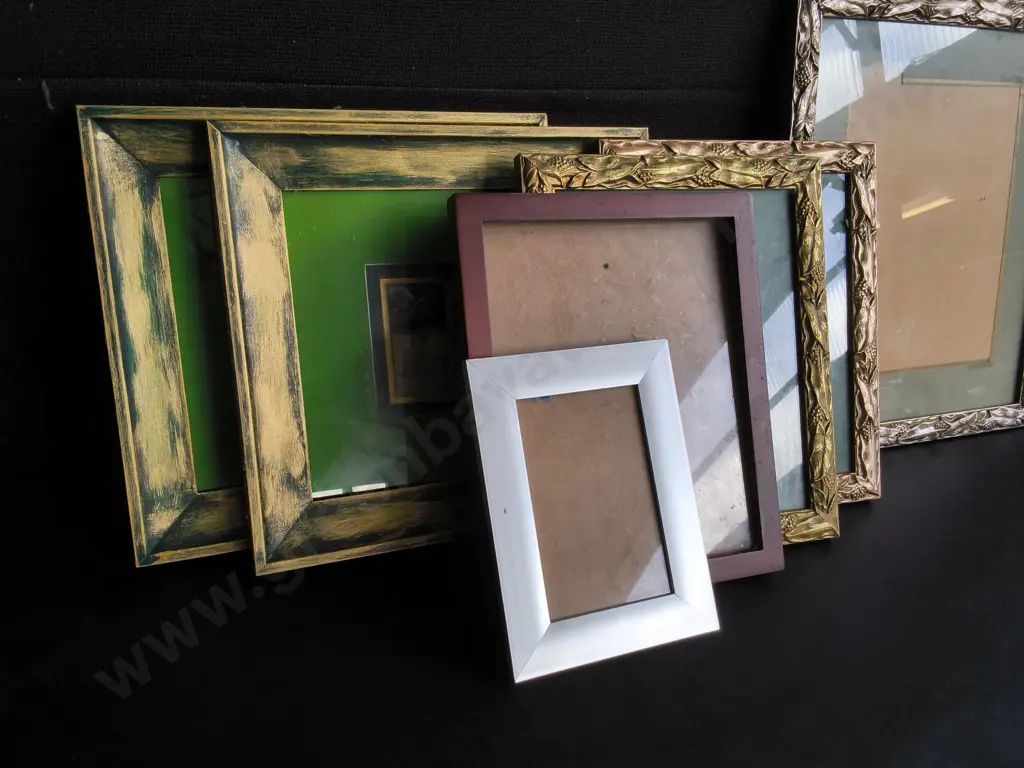 MIX OF VINTAGE PHOTO FRAMES, TALLEST H 40 CM Image 1++