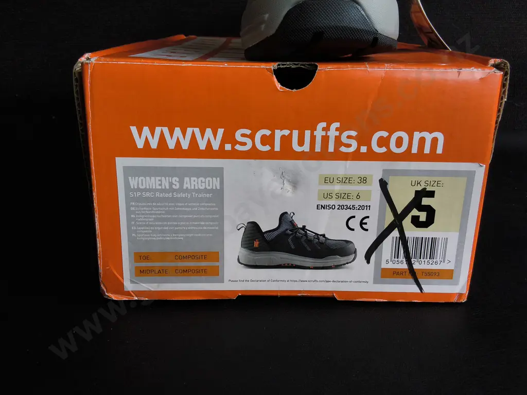 BRAND NEW PAIR PF SCRUFFS ARGON SAFETY TRAINERS, SIZE 38, BOXED Image 1++