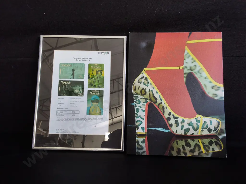 CANVAS PRINT AND FRAMED TELECOM CARDS Image 1++