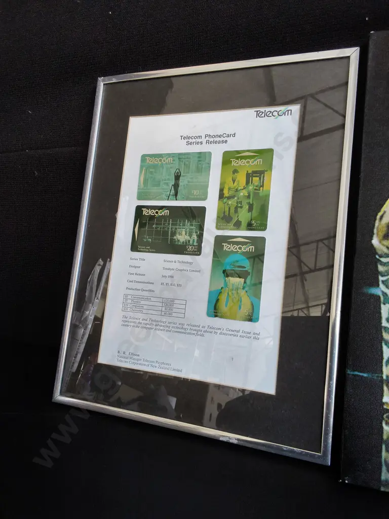 CANVAS PRINT AND FRAMED TELECOM CARDS Image 1++