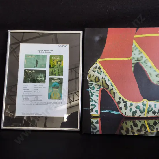 CANVAS PRINT AND FRAMED TELECOM CARDS