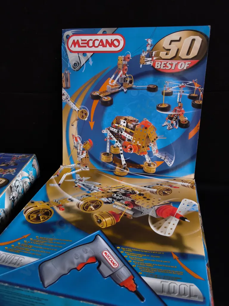 2 BOXES OF MECCANO MOTION SYSTEM 9550 50 BEST OF MODELS CONSTRUCTION SETS Image 1++