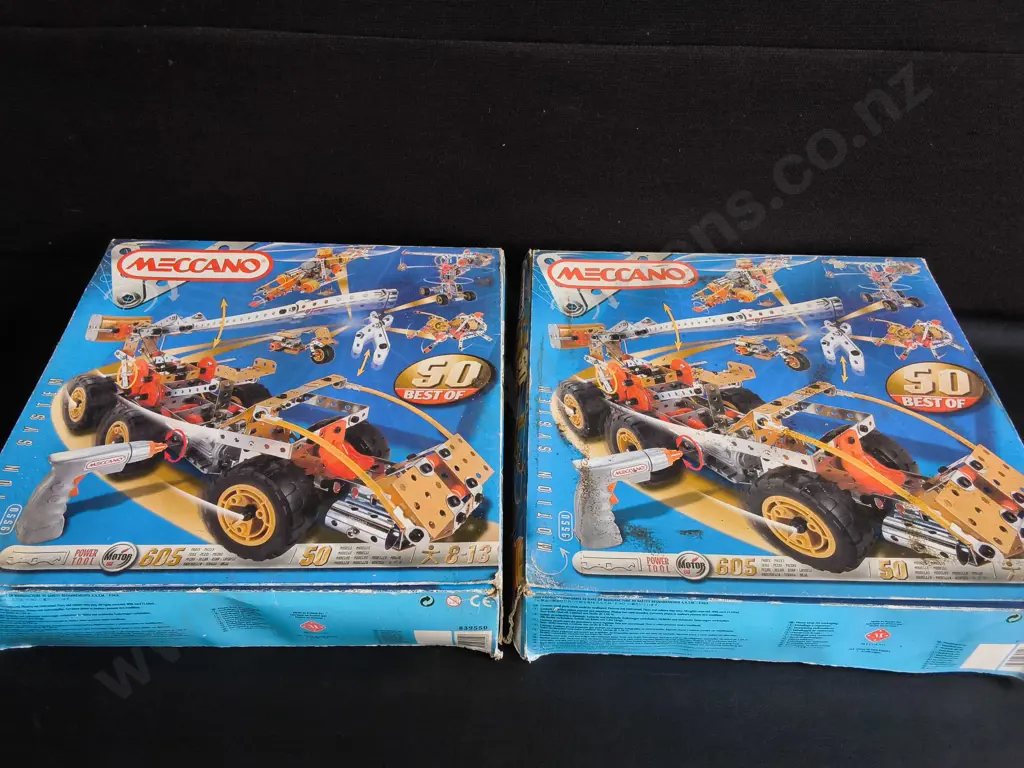 2 BOXES OF MECCANO MOTION SYSTEM 9550 50 BEST OF MODELS CONSTRUCTION SETS Image 1++